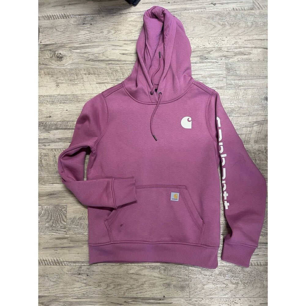 Carhartt Hoodie Pink Women’s XS Pullover Relaxed fit Sweatshirt